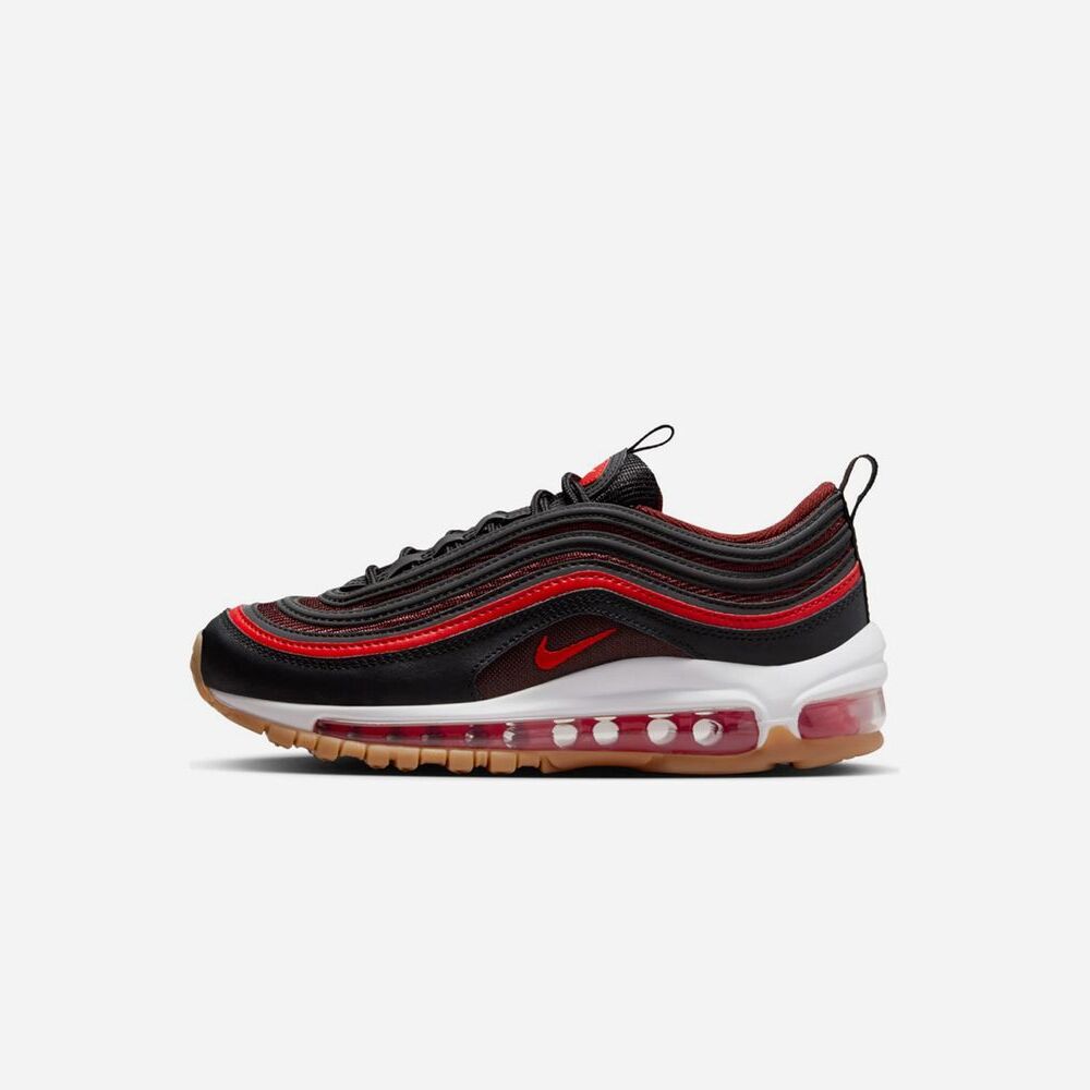 Chaussures Nike Air Max 97 Noir Rouge pour Enfant EKINSPORT