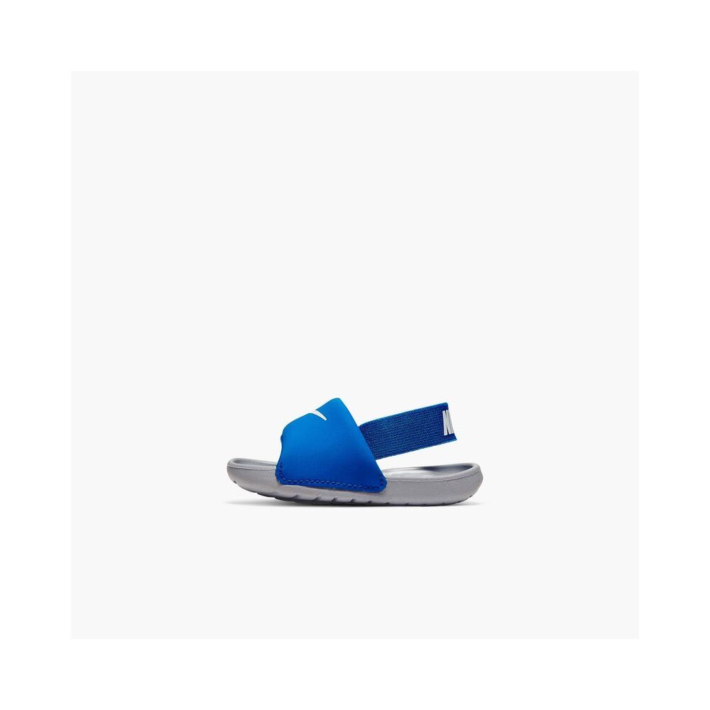 Claquettes Nike Kawa pour Enfant BV1094 400 Bleu EKINSPORT