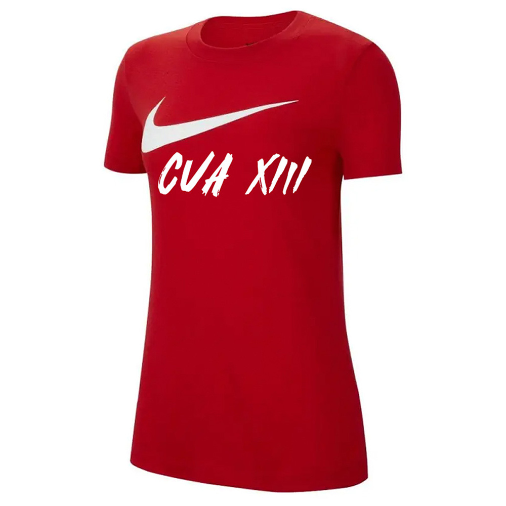 T shirt cheap rouge nike femme