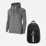 Pack Lifestyle Femme Team Club 20 Park 20 sweat, capuche, zip, sac