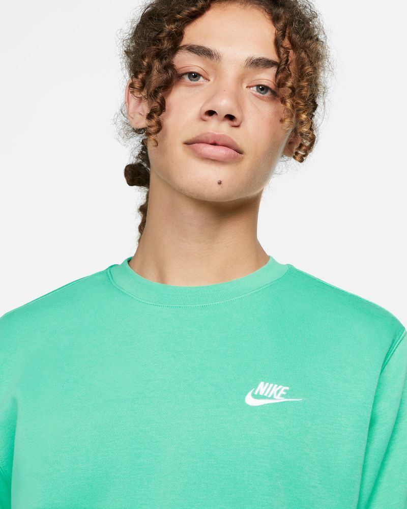 Sweat-shirt Nike Sportswear Club Fleece Vert Lumineux pour Homme