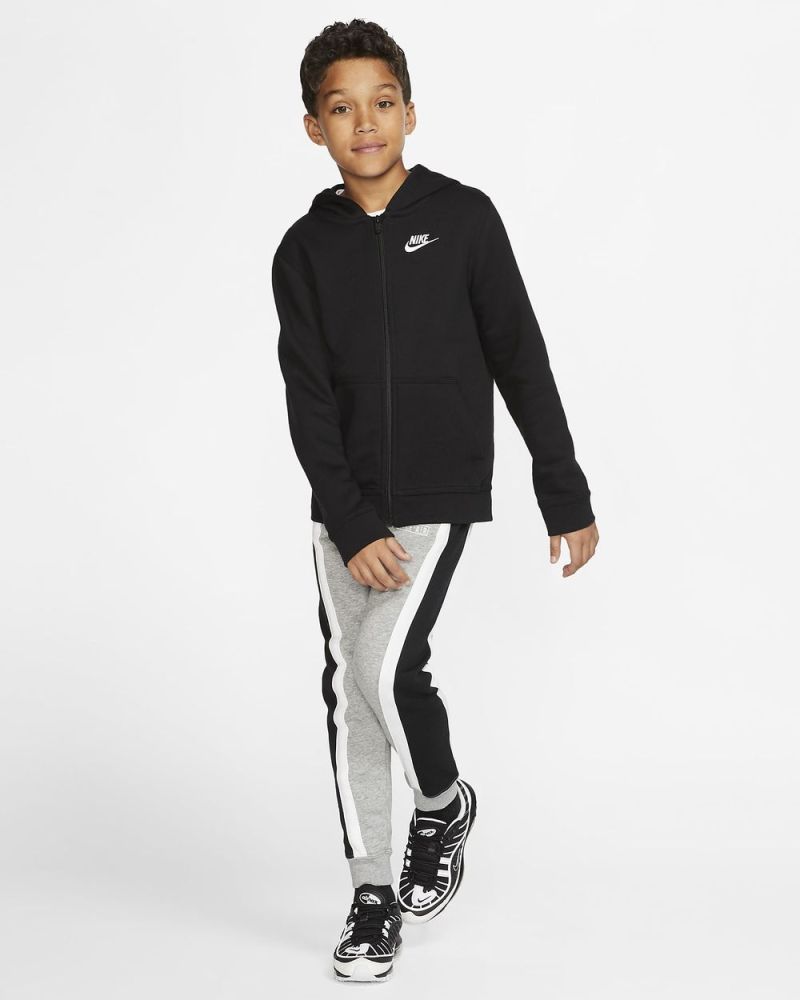 Sweat zippé à capuche Nike Sportswear Club Noir pour Enfant