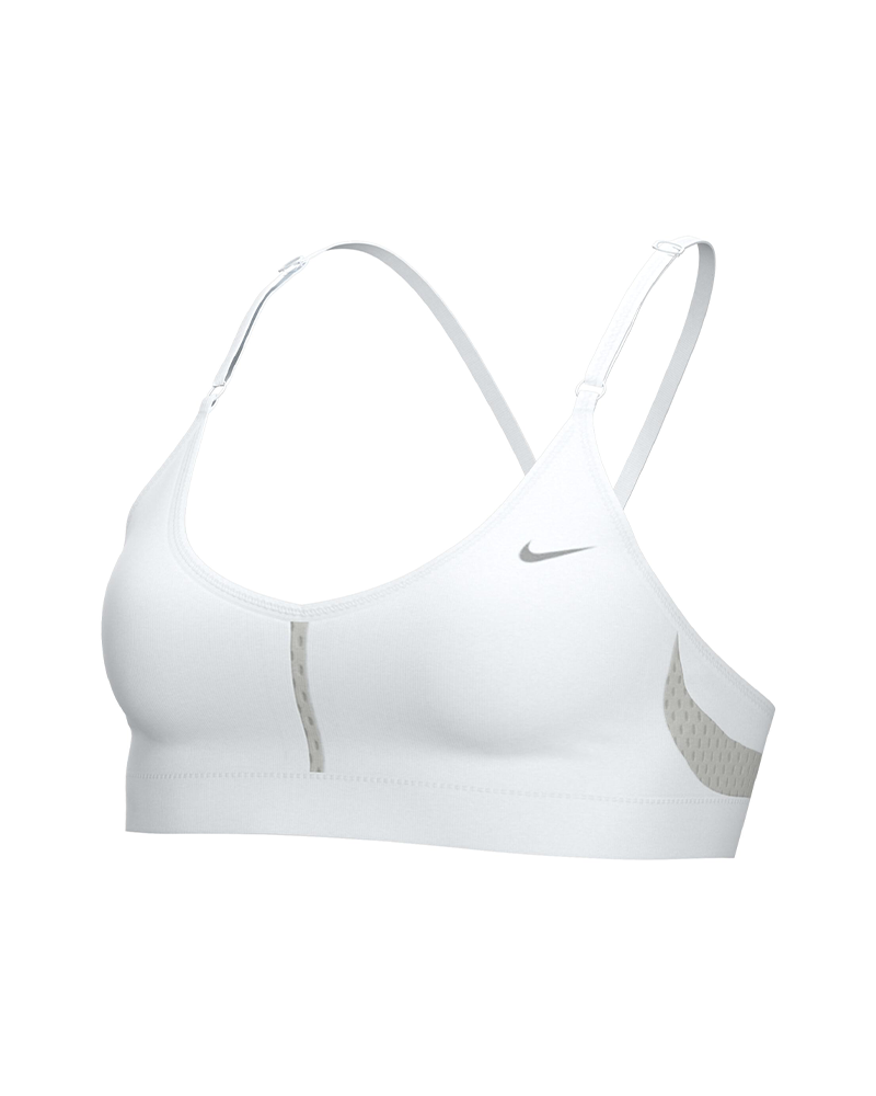 Biustonosz biały sportowy Nike Performance INDYBRAV-NECK CZ4456-100 r. XS  14615445475 