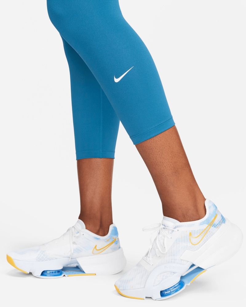 Nike One High Waisted Crop leggings in Blue
