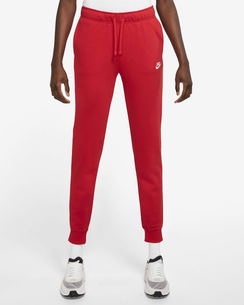 Women's Nike Sportswear Club Fleece Mid-Rise Jogging Socks Red
