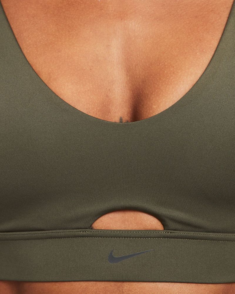 Women's Nike Indy Plunge Cutout Medium-Support Padded Bra Green