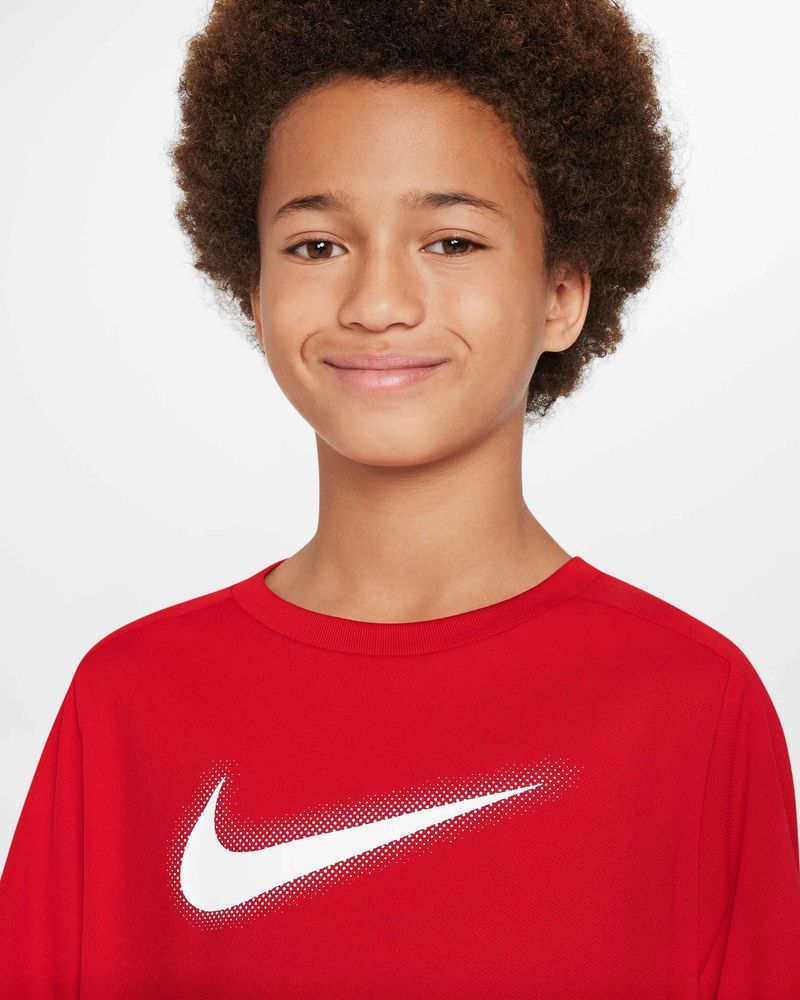 Nike Multi Red Training Tee for Children - DX5386-657 | EKINSPORT