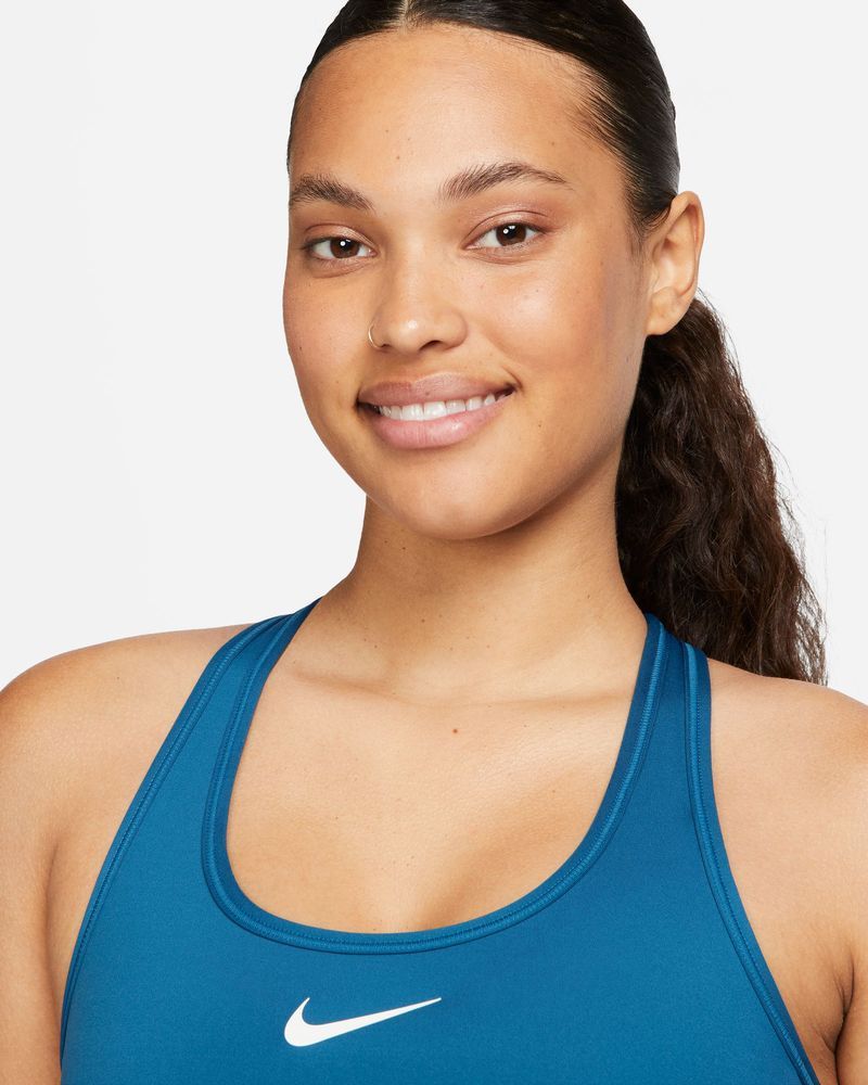 Women's Nike Swoosh Medium Support padded Blue Bra - DX6821-457