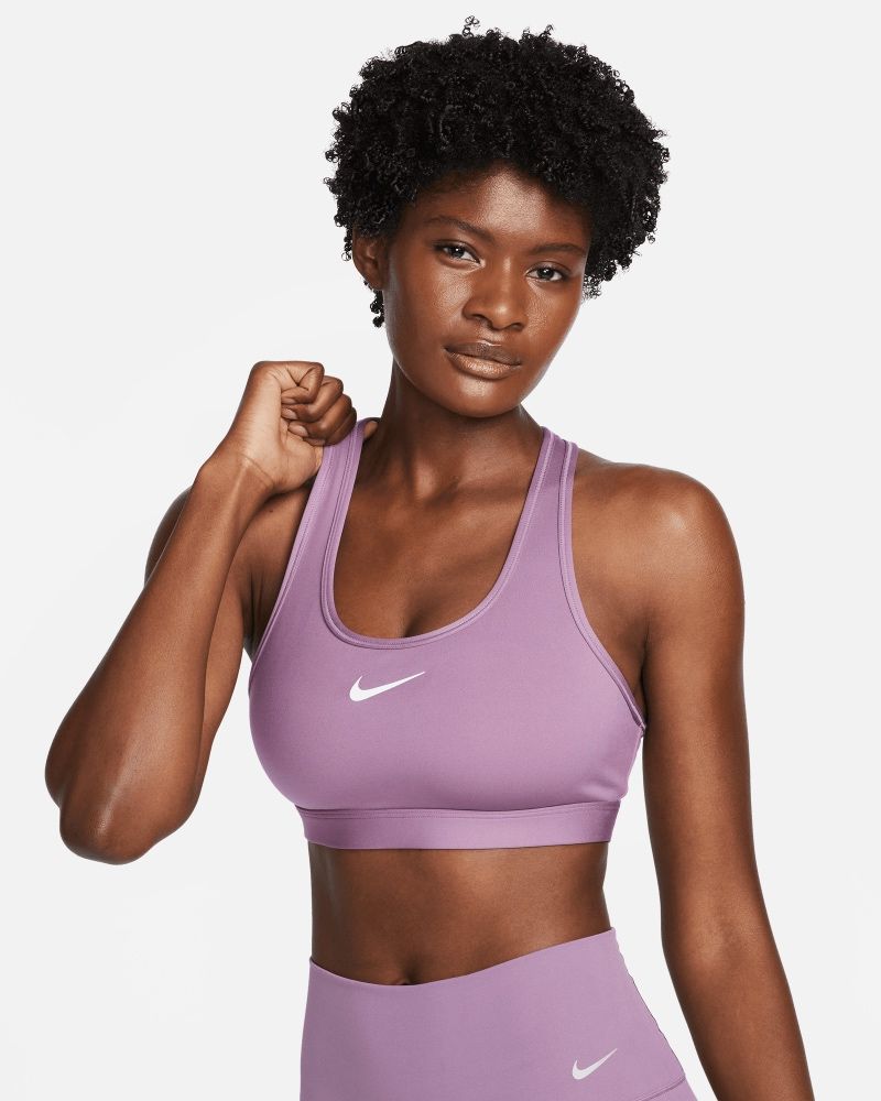 Soutien Nike Swoosh Purple para mulher