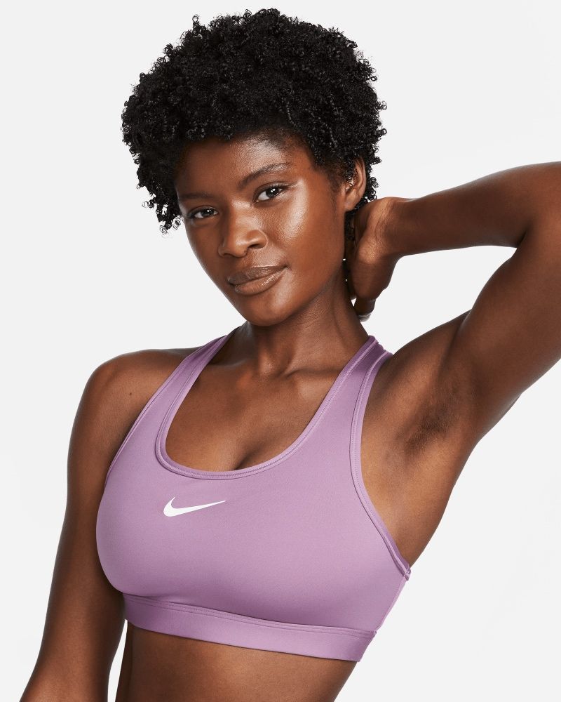 Soutien Nike Swoosh Purple para mulher