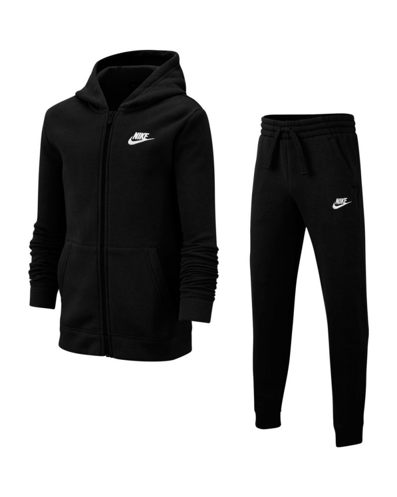 Nike Sportswear Fleece - - Trainingsanzug Schwarz Kinder EKINSPORT | BV3634-010