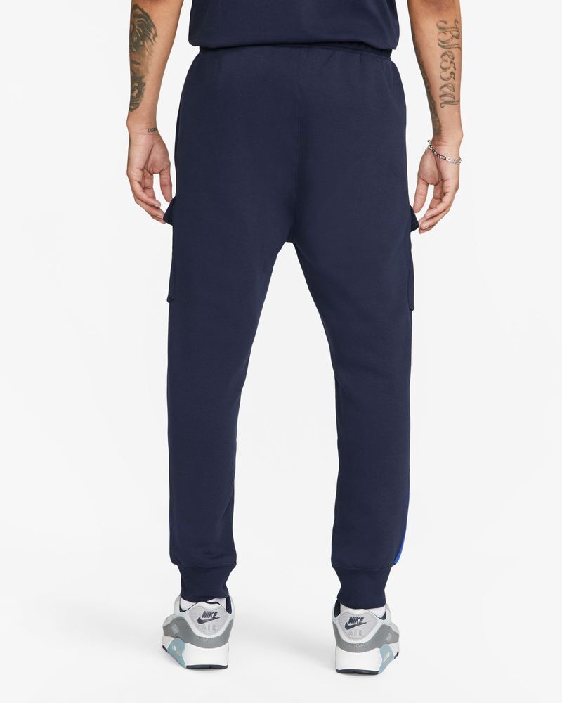 Calças Nike Sportswear Standard Issue Fleece Cargo Blue para homem