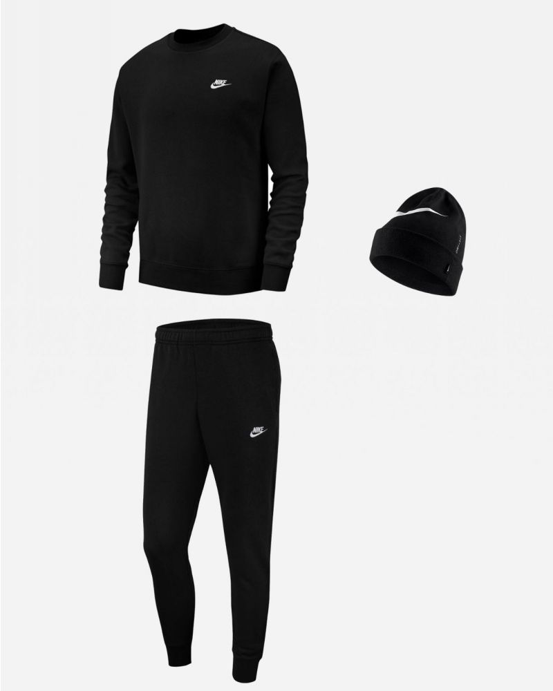 Pack Nike Sportswear pour Homme. Sweat-shirt + Bas de jogging + Bonnet