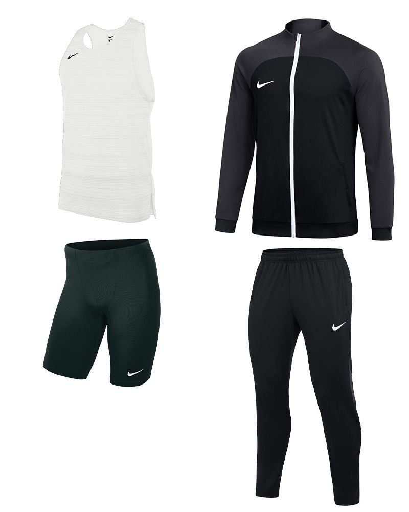 Nike Sportswear UNISEX SET - Training jacket - black/white/black
