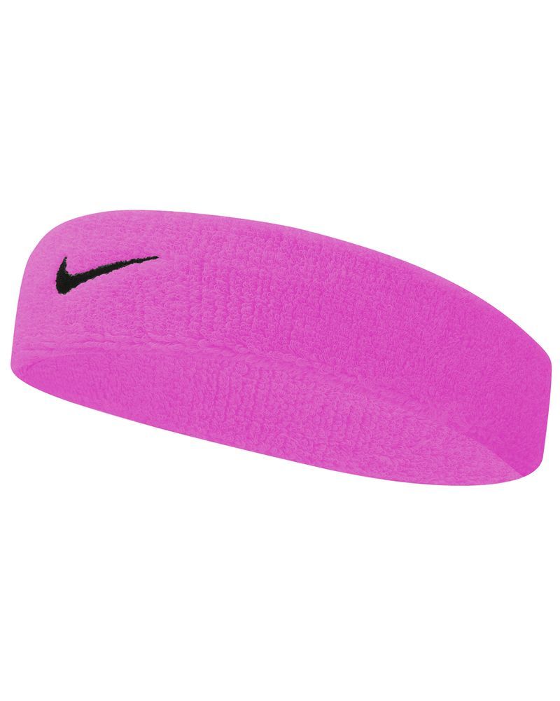 Bandeau sport en coton éponge extensible Nike Swoosh, noir