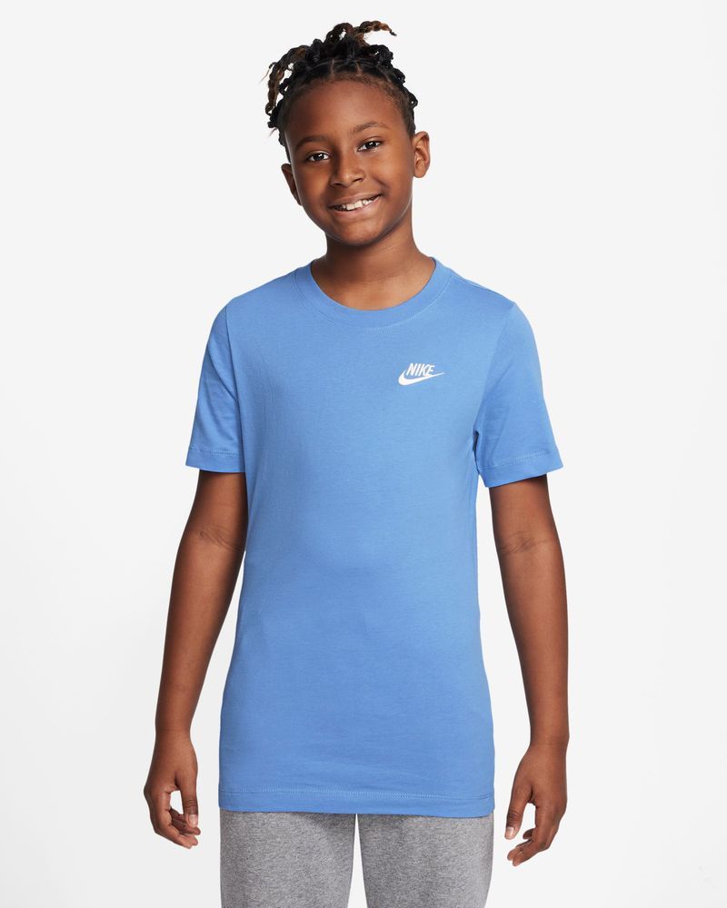 T-shirt Nike Sportswear Bleu & Blanc pour Enfant – AR5254-450