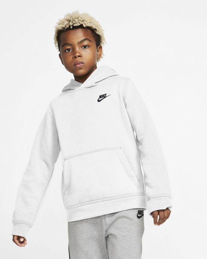 Sweat capuche Nike Sportswear Club Fleece pour Enfant - BV3757-101 - Blanc