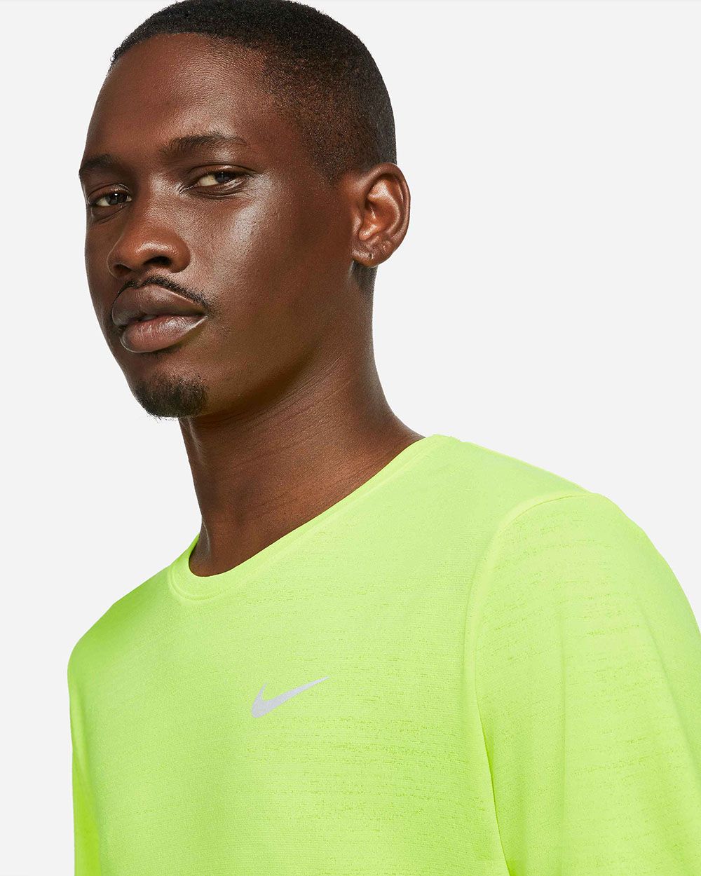Nike Miler - Jaune - T-shirt Running Homme