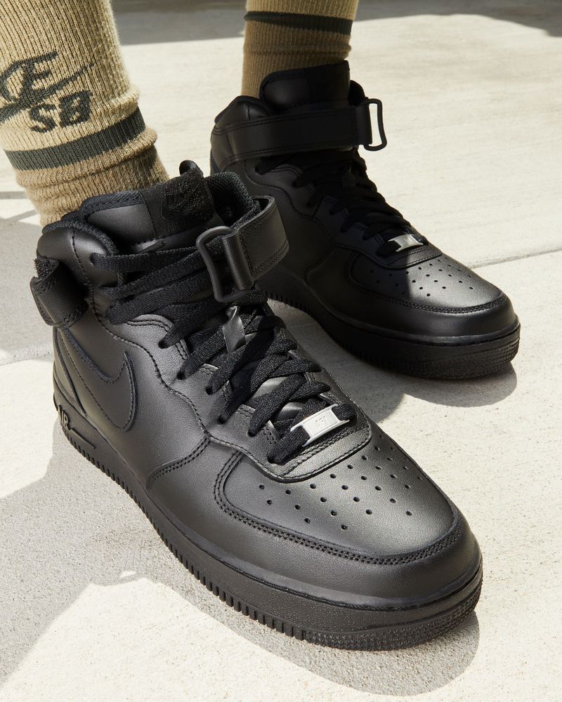Nike Air Force 1 Mid '07 Black Men's Shoes | EKINSPORT