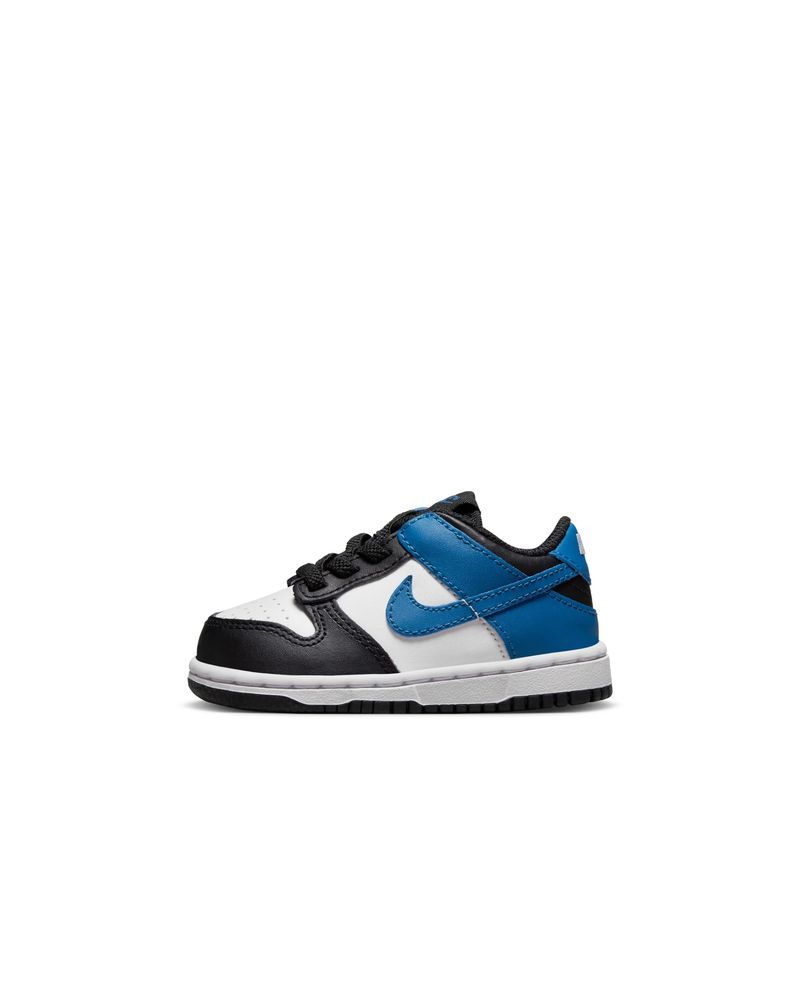 Chaussures Nike Dunk Low Blanc Noir Bleu pour Enfant EKINSPORT