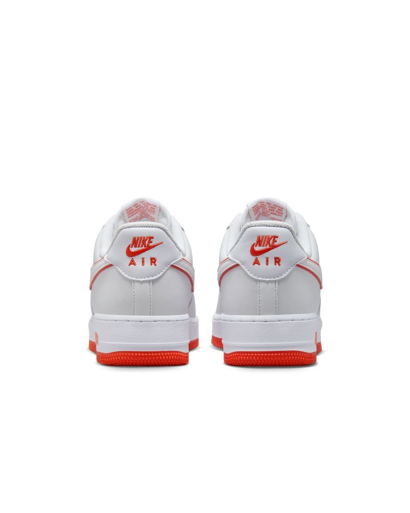 Chaussures Nike Air Force 1 07 Blanc Rouge pour Homme EKINSPORT