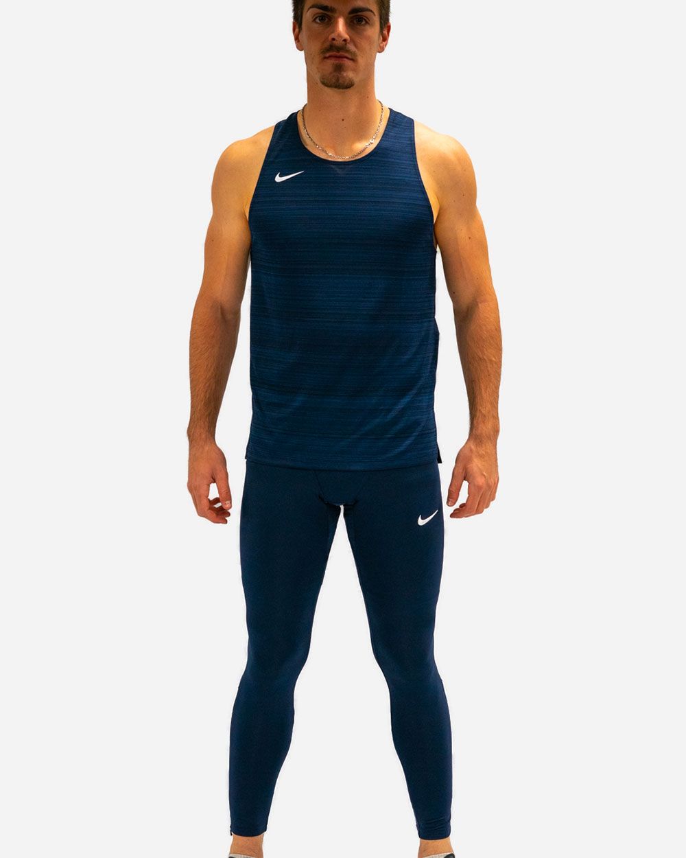 Débardeur de Running Bleu Homme Nike Miler