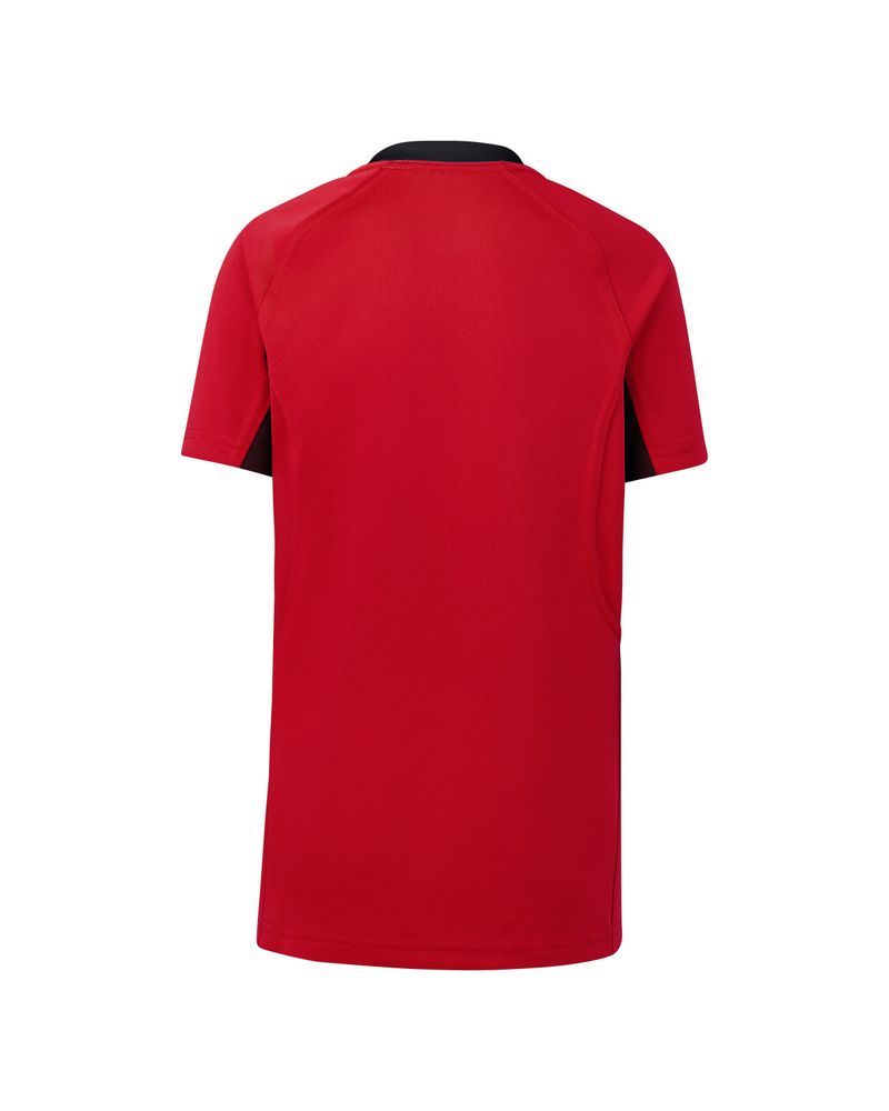 Camiseta entreno España Rugby negra-roja