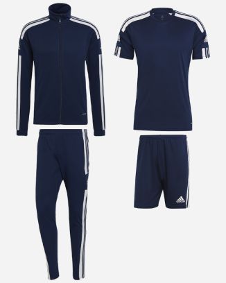 Conjunto adidas Squadra 21 para Hombre. Chándal + Camiseta + Pantalón corto (4 productos)