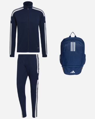 Ensemble adidas Squadra 21 pour Homme. Veste de survêtement + Pantalon de survêtement + Sac à dos (3 pièces)