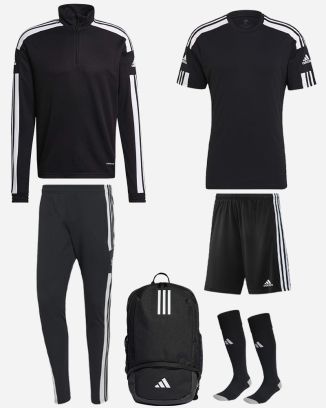 Conjunto adidas Squadra 21 para Hombre. Chándal + Camiseta + Pantalón corto + Calcetines + Mochila (6 productos)