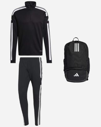 Pack adidas Squadra 21 (3 pièces) | Haut d'entraînement 1/4 zip  + Pantalon de survêtement + Sac à dos |