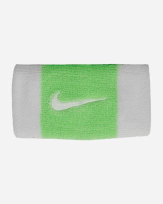 Set of 2 wristbands Nike Swoosh White & Green for unisex