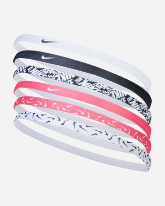 Lot de 6 bandeaux Nike Headband Blanc/Rose/Noir Unisexe - AC4455-114