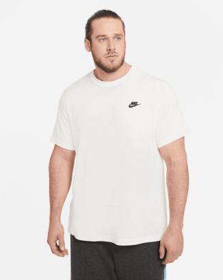 T-shirt Nike Sportswear Club Blanc Cassé pour homme AR4997-133