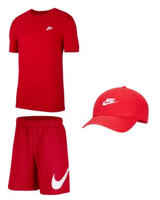 Ensemble de produits Nike Sportswear pour Homme. T-shirt + Short + Casquette (3 pièces)