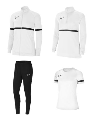 Set producten Nike Academy 21 voor Vrouwen. Trainingspak + 1-4 Ritssluiting + Jersey (4 artikelen)