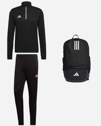 Pack adidas Entrada 22 (3 pièces) | Haut d'entraînement 1/4 zip + Pantalon de survêtement + Sac à dos |