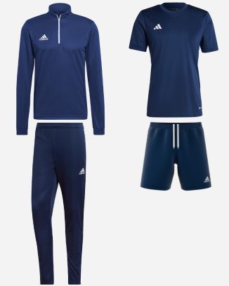 Pack adidas Entrada 22 (4 pièces) | Haut d'entraînement 1/4 zip + Pantalon de survêtement + Maillot + Short |