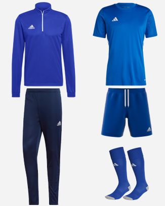 Set di prodotti adidas Entrada 22 per Bambino. Tuta + Maglia + Short + Calze (5 prodotti)