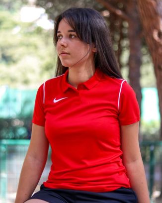 polo nike dri fit park 20 rouge femme bv6893 657