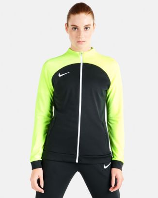 Veste de survêtement Nike Academy Pro Noir & Jaune Fluo pour femme