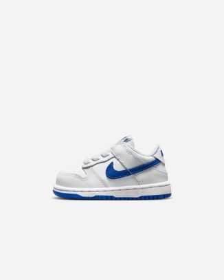 Chaussures Nike Dunk Low Blanc & Bleu Royal pour Enfant DH9761-105