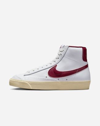 Chaussures Nike Blazer Mid '77 Blanc & Rouge pour femme