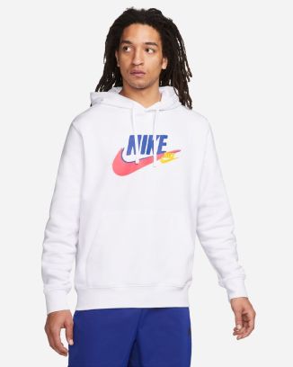 Sweat à capuche Nike Sportswear Standard Issue Fleece Blanc pour Homme DZ2513-100