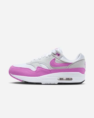 chaussures nike air max 1 87 gris rose pour femme dz2628 001