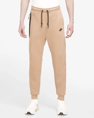 bas jogging nike tech fleece beige pour homme fb8002 247