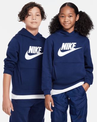 sweat capuche nike sportswear club fleece enfant fd2988 410