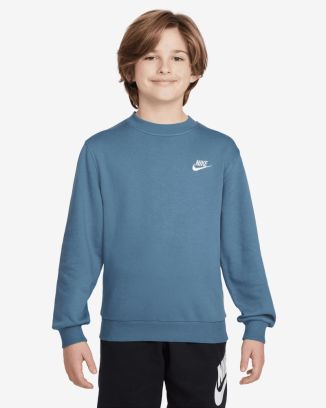 sweat shirt nike sportswear club fleece bleu enfant fd3006 429