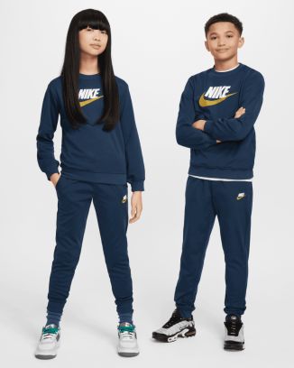 ensemble survetement nike sportswear bleu enfant fd3090 478