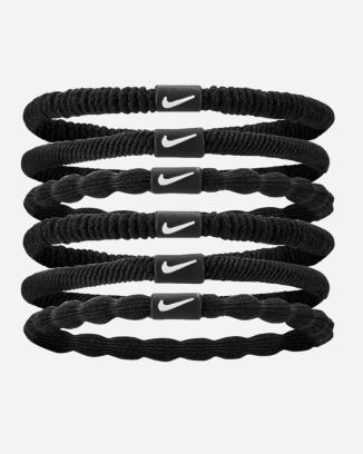 Set de 6 cintas para la cabeza Nike Flex Negro para unisex